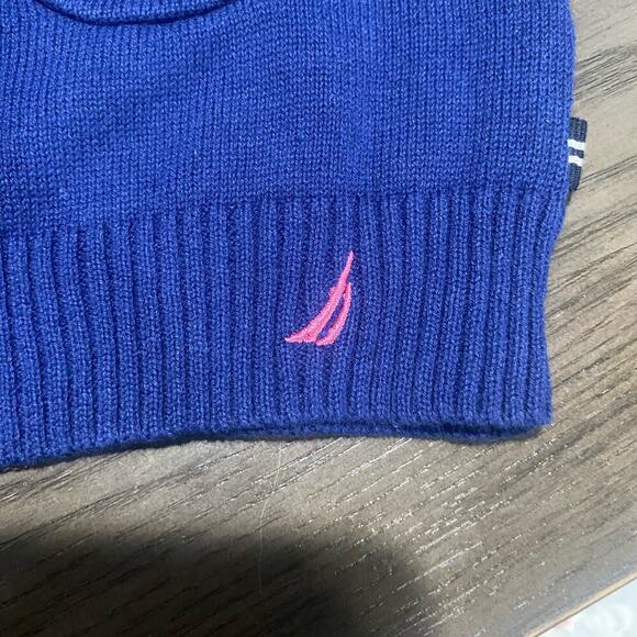 Nautica Little Girls’ Jersey Cardigan Sweater With Pockets, Navy Blue, M(5) - Picture 4 of 7